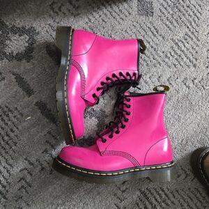Dr. Martens Hot Pink Combat Boots